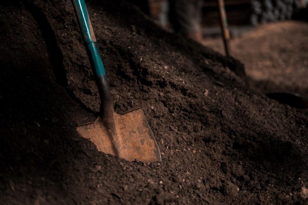 removing soil